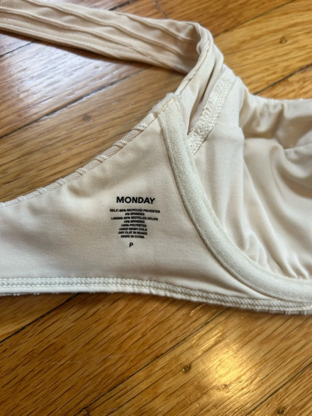 Monday Swimwear Sorrento Top - Vanilla Matte Rib Top